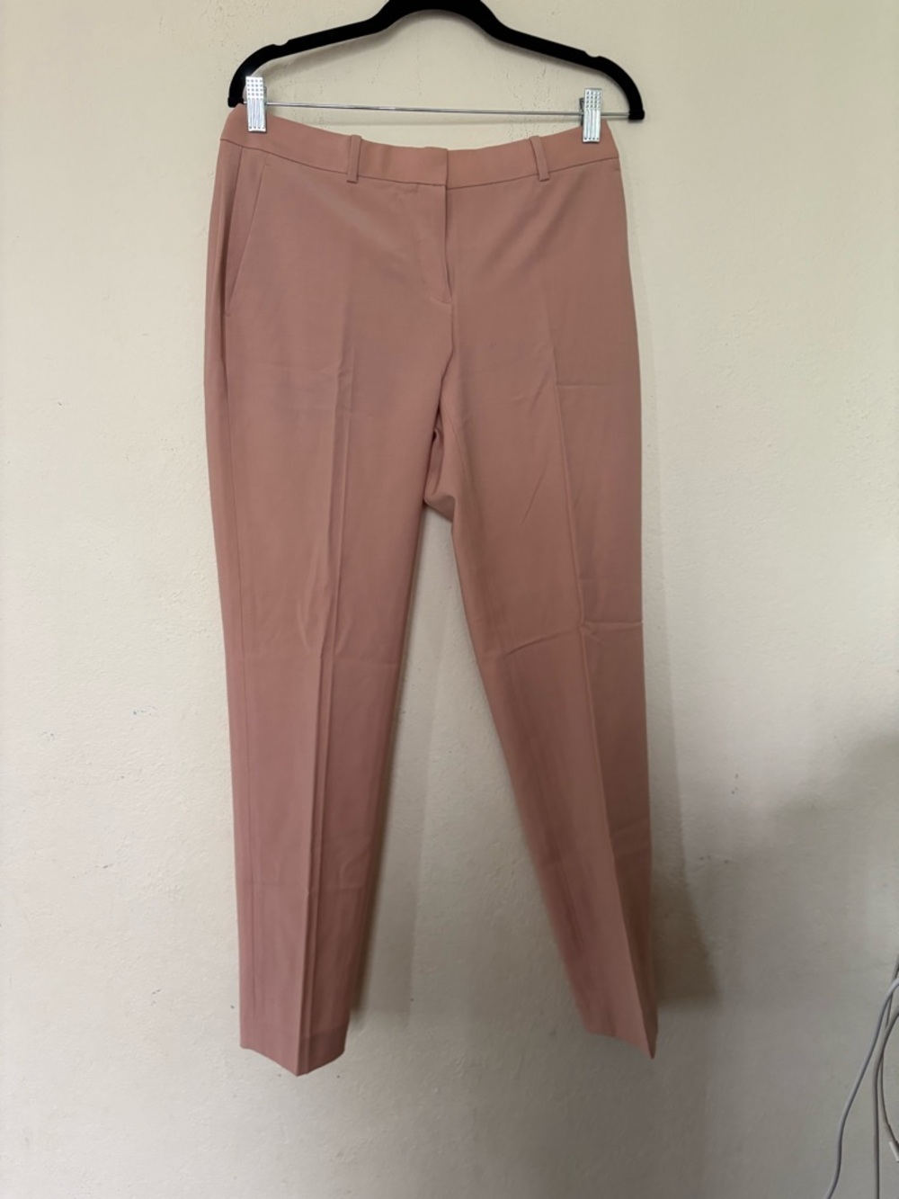 Theory Tailored Trousers in Dusty Pink